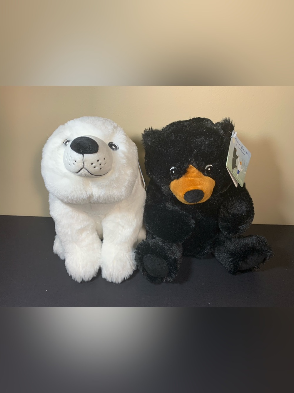 Kohls Cares "On The Night You Were Born" Polar Black Bear Plush - Nancy Tillman